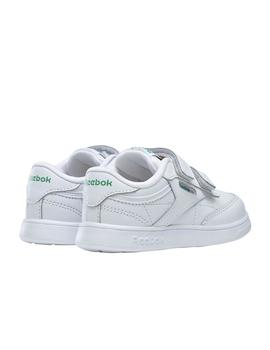 Zapatillas reebok club c 2v blanco de bebé.