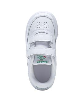 Zapatillas reebok club c 2v blanco de bebé.