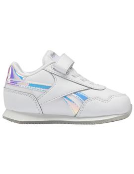 Zapatillas reebok royal cljog 3.0 1v blanco brillo de bebé.