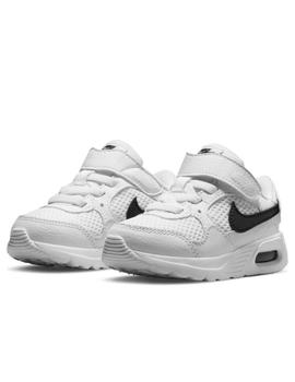 Zapatillas nike air max sc tdv blanco negro de bebé.