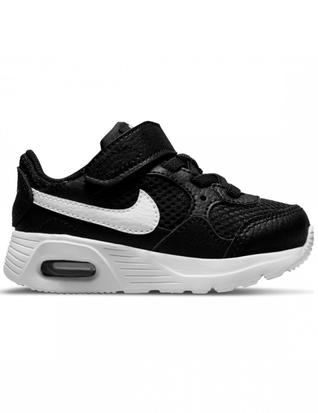 Zapatillas nike air max sc tdv negro blanco de bebé.