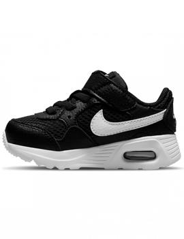 Zapatillas nike air max sc tdv negro blanco de bebé.