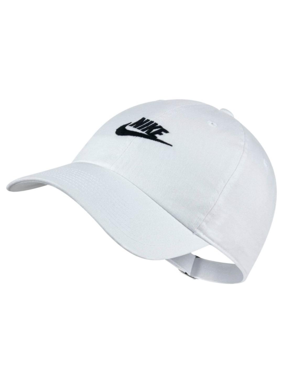 gorra nike heritage86 sportwear blanco unisex.