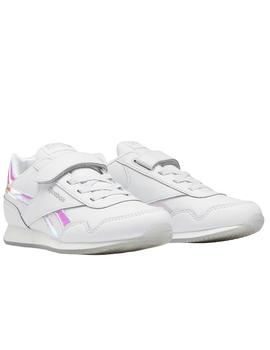 Zapatillas reebok royal cljog 3.0 1v blanco brillo de niña.