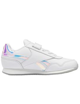 Zapatillas reebok royal cljog 3.0 1v blanco brillo de niña.