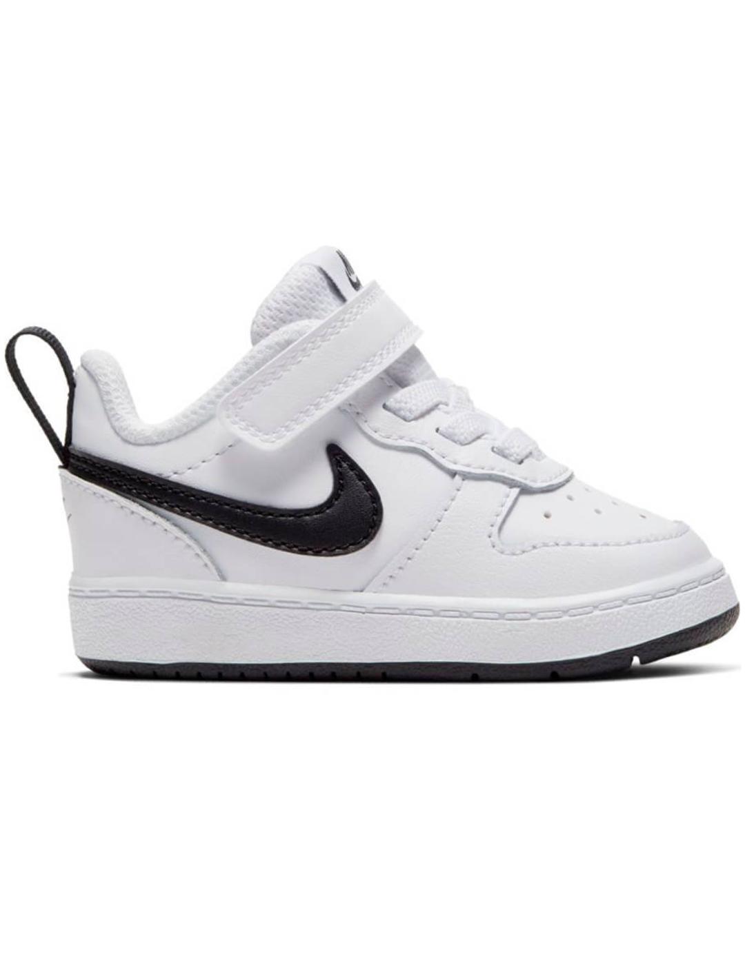 Zapatillas nike court borough low 2 tdv blanco negro de