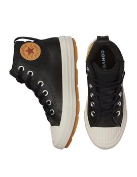 all star leather berkshire boot hi negro de niño.