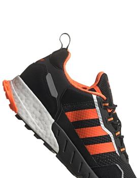 Zapatillas adidas zx 1k boost negro naranja de hombre.