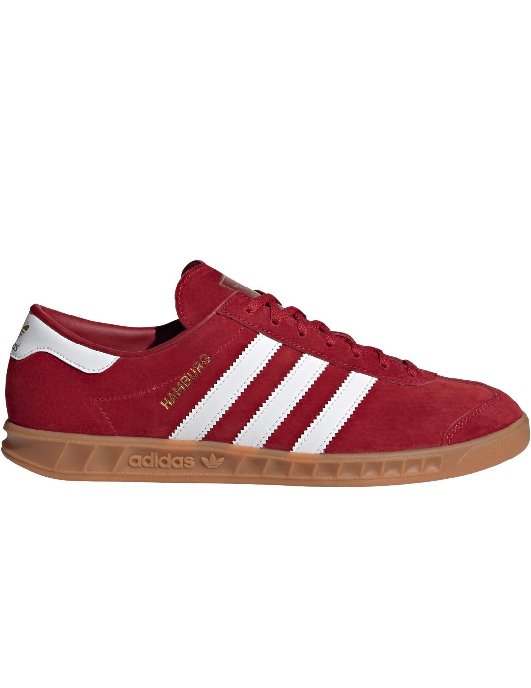 Zapatillas adidas hamburg granate de hombre.