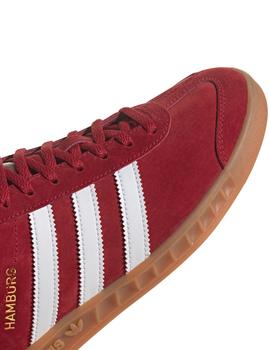 Zapatillas adidas hamburg granate de hombre.