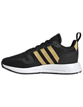 Zapatillas adidas multix j negro dorado de niño.