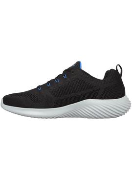 Zapatillas skechers bounder rinstet negro de hombre.