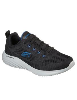 Zapatillas skechers bounder rinstet negro de hombre.