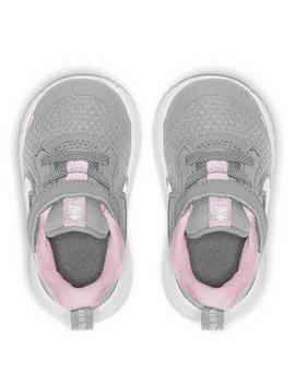Zapatillas nike revolution 5 tdv gris rosa de bebé.