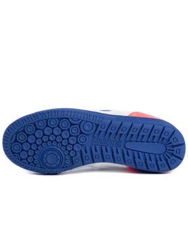 Zapatillas munich g3 kid indoor blanco azul de niño.