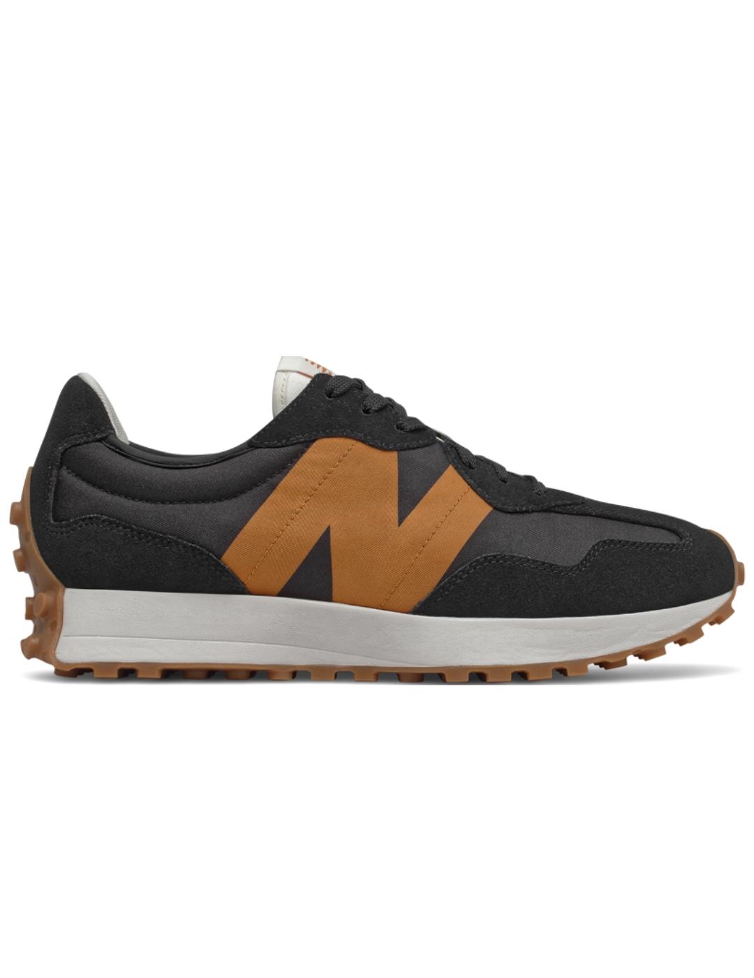 Zapatillas new balance ws327hn1 negro naranja de hombre.