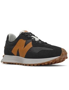 Zapatillas new balance ws327hn1 negro naranja de hombre.