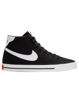 Zapatillas nike court legacy canvas mid negro.