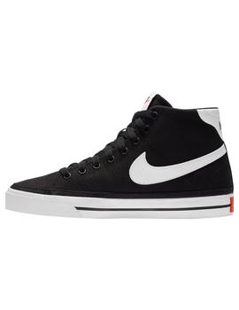 Zapatillas nike court legacy canvas mid negro.