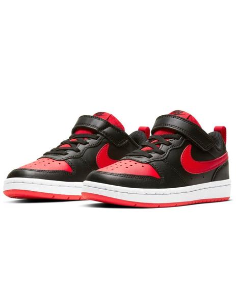 Necesito Habitual Espacio cibernético Zapatillas nike court borough low 2 psv negro rojo de ni