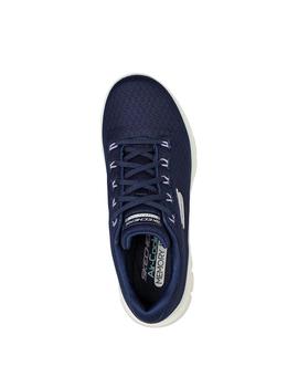 Zapatillas skechers flex appeal 4.0 coated fidelity marino