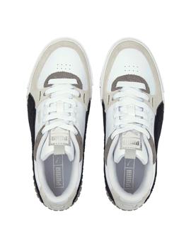 Zapatillas puma cali sport varsity blanco negro de mujer.