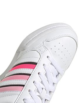 Zapatillas continental 80 stripes j blanco rosa de niña.