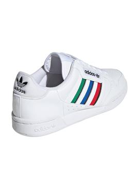 Zapatillas adidas continental 80 stripes j blanco de niño.