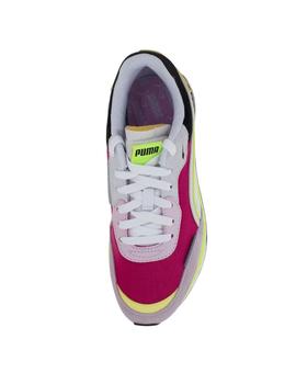 Zapatillas puma city rider rosa de mujer.