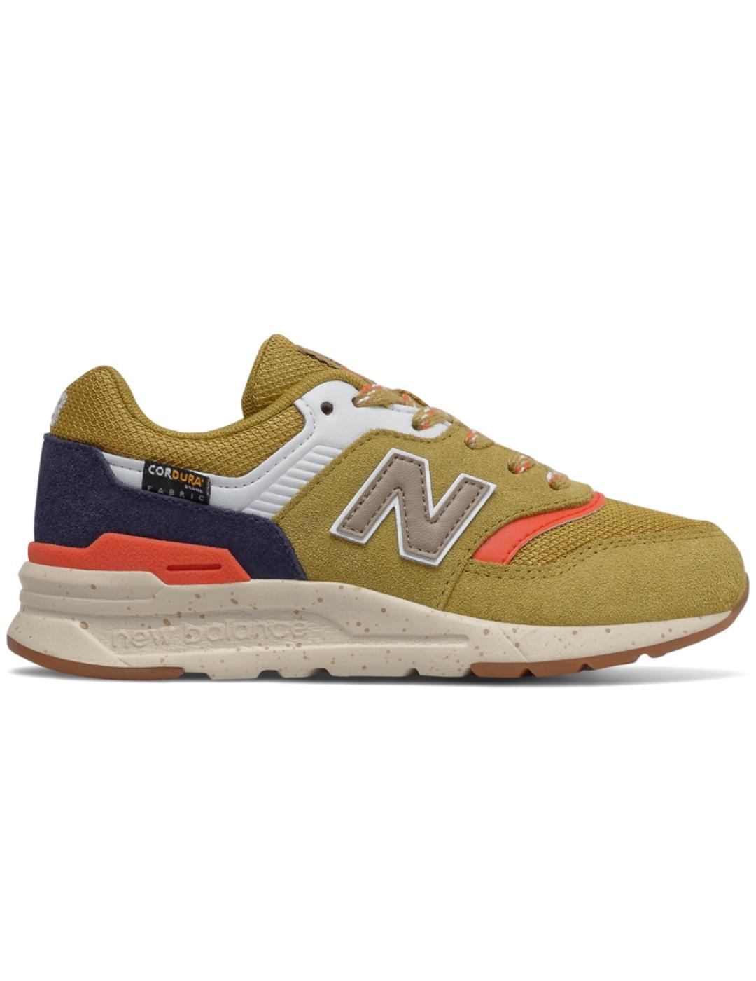 Zapatillas new balance 997h cordura amarillo de niño.