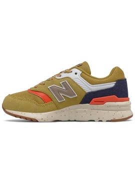 Zapatillas new balance 997h cordura amarillo de niño.