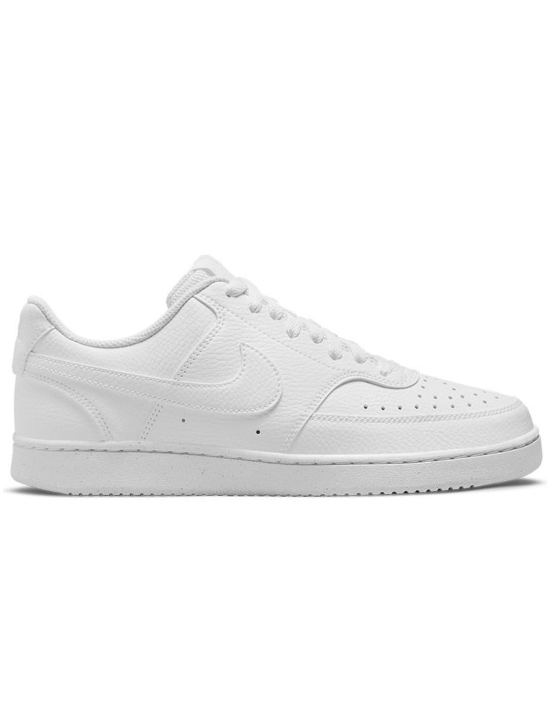 Zapatillas nike court vision lo next nature blanco de mujer.