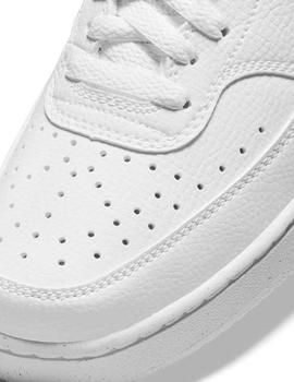 Zapatillas nike court vision lo next nature blanco de mujer.