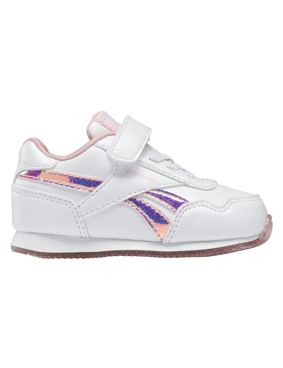 reebok cljog 1v blanco rosa brillo