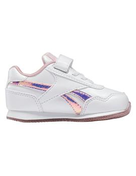 Zapatillas reebok royal cljog 3.0 1v blanco rosa brillo bebé