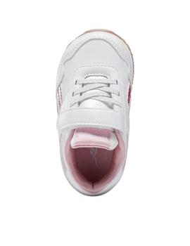 Zapatillas reebok royal cljog 3.0 1v blanco rosa brillo bebé