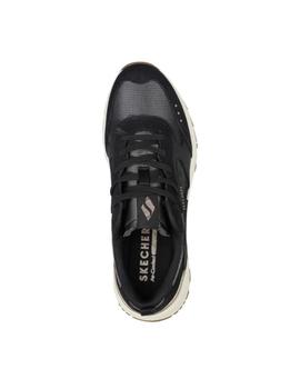 Zapatillas skechers sunny street sunshine steps negro mujer.