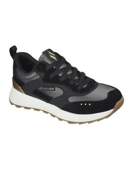 Zapatillas skechers sunny street sunshine steps negro mujer.