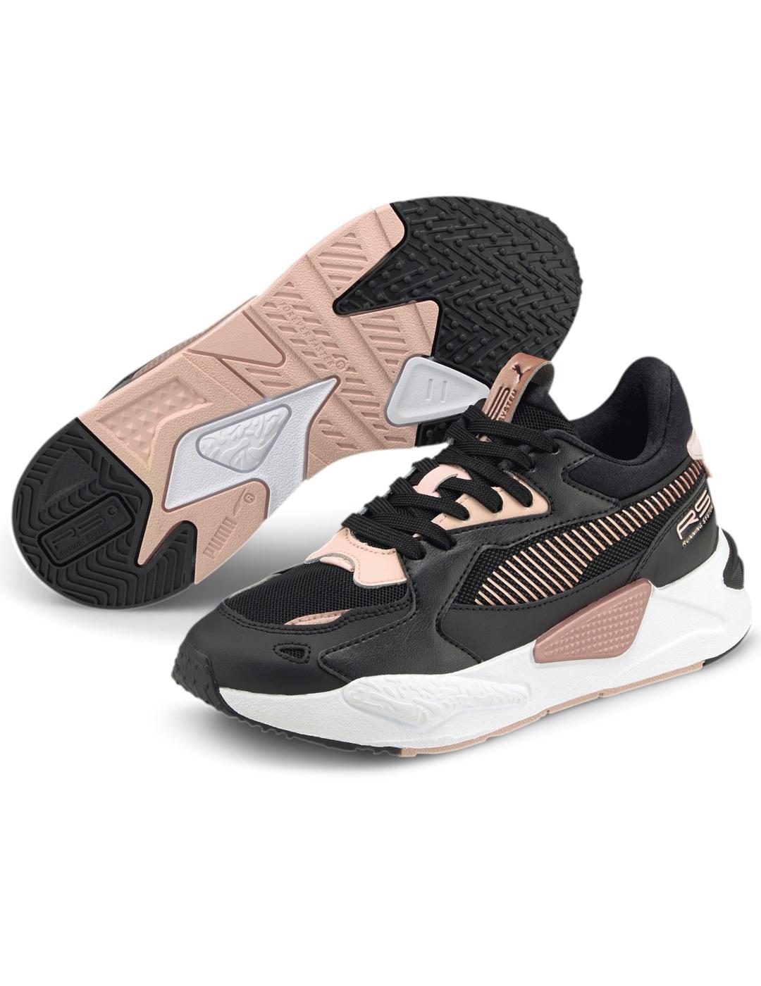 Zapatillas puma rs-z metallic negro de mujer.