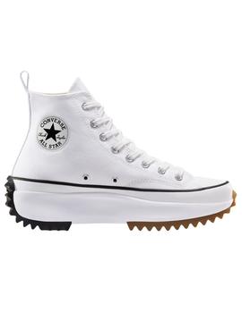 Zapatillas converse run star hike canvas platform blanco.