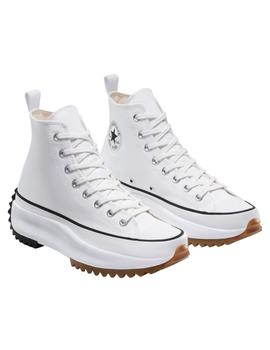 Zapatillas converse run star hike canvas platform blanco.