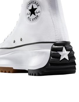 Zapatillas converse run star hike canvas platform blanco.