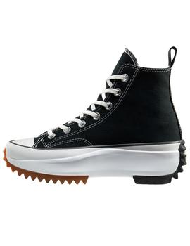 Zapatillas converse run star hike canvas platform negro.