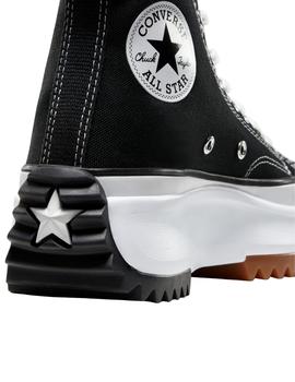 Zapatillas converse run star hike canvas platform negro.