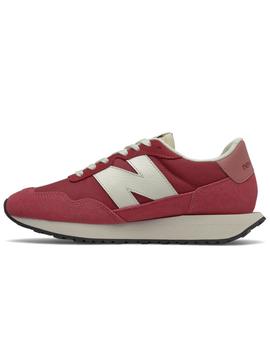 Zapatillas new balance 237 granate de mujer.