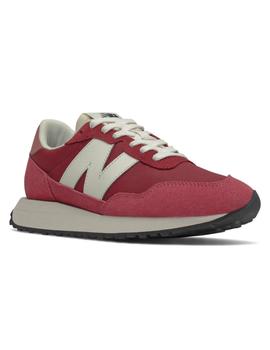 Zapatillas new balance 237 granate de mujer.