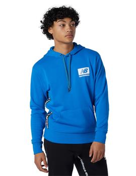 sudadera new balance essentials azul de hombre.