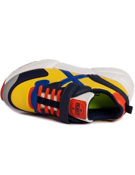 Zapatillas munich mini track vco 28 amarillo de niño.