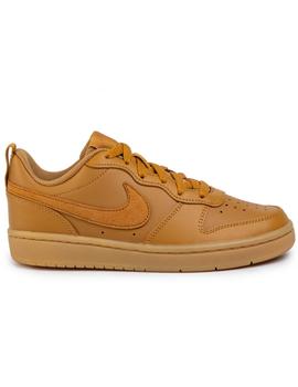 Zapatillas nike court borough low 2 gs marron de niño.