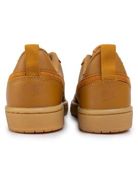 Zapatillas nike court borough low 2 gs marron de niño.